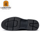 Alter Mann des Mannes (Laorentou) Business Casual Lederschuhe für Herren Frühling und Herbst Atmungsfreie Kleidung-resistente Kopf Leder-Schnürschuhe Hochzeitsschuhe Daddy Schuhe La13067 Black 41