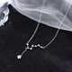 PHOENIXSILY Big Dipper Necklace Women's Foot Silver Sparkling Diamond Pendant Jewelry for Girls and Girlfriends Birthday Gifts Practical and High-end Seven Stars Heart-Written Greeting Cards