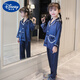 Disney Girls Ice Silk Pajamas Дети летние длинные рукавы