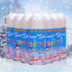Jieyi Simulation Schneeflocke Künstliche Schneespray Dose weiß fliegende Schneespray Schneeflockenspray Festival Dekoration Hochzeitsversorgungen Schneeflockenspray 280ml*2