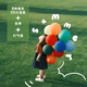 Chuangcheng printing art balloon children's odorless safe thickened blue matte balloon baby blowing early education explosion-proof baby color