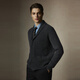 Scofield [LOOL] Men a los 24 años de otoño nuevo solapa cómoda y simple elegante Cardigan Dark Grey XL (180)
