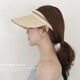 Hedon Strohhut Frauen Sommer Strand leerer Top-Hut Frauen Sonnenschutz Sonnencreme Hut koreanischer Stil Baseball Mütze Haare Zylinder KT-3524 [immer noch leeres Oberteil weben] -Kaqi