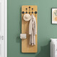 Gu und einfache massive Holzkontaktlinse Ganzkörper-Schlafzimmerspiegel Druck und Ziehen können den Wandmontiermontierter Spiegel warmes Weiß (E0 Grade Board) + Goldhaken Nicht-Mirror-Größe 120 Breite 30 cm