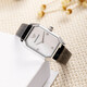 Emporio Armani watch ladies European and American square disc quartz women's watch birthday gift for girlfriend Retro square watch AR11148