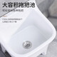 Lefit (lfte) bathroom ceramic wash mop pool balcony mop trough household Taiwan control large, medium and small mop basin courtyard mop pool 910 manual water delivery to home