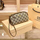 Coole Känguru-Frauenbeutel Handtasche 2023 Neue Mode Clutch Frauen Frühlings- und Sommer-High-End-Small Bag Checkerboard/Aprikose