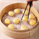 Baijie steamer paper bun pad steamed bun paper non-stick basket paper disposable steamer paper 100 sheets diameter 32cm