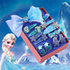 hellocandy Princess Aisa bow hair accessories gift box children's hairpin little girl hairpin rubber band frozen gradient ice and snow gift box set 17 pieces set