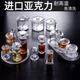 Zhiyao acrylic seasoning bottle plastic set vinegar bottle seasoning bottle soy sauce bottle chili jar restaurant commercial kitchen supplies 8005B. seasoning jar model