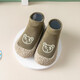 Thombaker (Thombaker) Baby Tritt nach vorne Schuhe und Socken Baby Kleinkind Schuhe Leichte hochelastische Socken integrierte Bodensocken Militärgrün 24 (innere Länge 14,5 cm) 17-24 Monate
