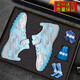Senses zapatos de fútbol para niños sin encaje para estudiantes, hombres y mujeres, Falcon TF Broken Nails Velcro zapatillas de entrenamiento de hierba artificial 6195 Mes Color Nailas rotas 36 zapatos deportivos estándar Tamaño