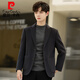 Pier Cardins neuer Frühlings- und Herbst Pure Woll Woll Blazer für den doppelseitigen Nym Coat für Männer Kurzer Casual Anzug Kamel 175