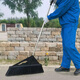 JLS Hofbesen mit harten Borsten, 1,35 m hoch, 50 cm breit, Besen mit langem Stiel, fegt den Hof, Grundstück, Hygiene, Besen, Büro, Haushalt, Fabrik, Werkstatt, Einkaufszentrum, Einzelbesen JLS-DSB01