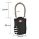 Zurücksetzen kleiner Passwort Sperren Vorhängeschloss Trolley Box Passwort Padlock Bag Backpack School Bag Lock Stahl Kabelschloss TSA -Sicherheitsinspektion im Ausland