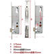 Jinfenglai HODO broken bridge aluminum lock 8525/8530/8535 swing aluminum alloy single point door lock Plastic steel door 9225/9230 White 8525 complete set