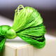 Other embroidery craftsmen No. 01 Su embroidery thread silk thread mulberry silk thread tools materials embroidery Hunan embroidery real embroidery thread spring breeze blows willow green embroidery thread No. 7 5 small