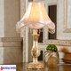 XMSJ Schlafzimmer Schreibtisch Lampe Nacht Lampe Europäischer Stil Pastoral Retro Klassisches amerikanisches Weißes Wohnzimmerstudie Bester Hochzeitsgeschenk 9928a Clivia Golden Lampenschildschalter Schalter