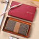 Jinlilai Wallet Women's Long 2025 New High-end Luxury Leather Brand Women's Clutch Card Bag Integrated Coin Clip Yellow Brown [Official Authorization - One Fake Payment Ten]