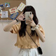 Suyoumi Summer New 2024 Camisa de manga corta de rufa Cúrcica de manga corta y cúrcuma de manga de hojaldre y manga dulce 701 M 95-105Jin [Jin equivale a 0,5 kg]