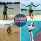 Van der An (BALNEAIRE) flat corner swimsuit anti-chlorine boy baby child medium and large children split sun protection vacation swimsuit 280003