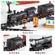 LICHENGFENG (LCF) Grand Train Toy Track Track Car Téléchargement électrique Modèle d'alliage Assemblage Assemblage de Boy Children Train noir [ALLIAL FRANT SANS RÉSÉTORATION]