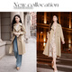 Xiangying High-End-Windbreaker-Frauenfrührung und Herbst 2025 Herbst-Outfit Neues Pendeltemperament Doppelbrust mit mittlerer Länge Khaki-Jacke Khaki S