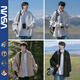 Nasagood Oficial de chaqueta masculina para hombres Spring y otoño El uniforme de béisbol para hombres ropa casual de hombres sueltos japoneses japoneses blancos [estilo regular] xl