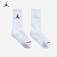 Jordan Nike AJ children's socks 3 pairs of men's and women's mid-length socks 2025 new youth sports socks Yanling Gray