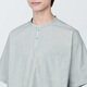 MUJI (MUJI) Feeling de hombres Henry Henry Camiseta de manga corta Camisa de base de hombres Historia de hombres AC1W6C4S Rayas verdes claras M (170/92a)