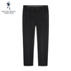 Tanzen mit dem Wolf [Baumwollfunktion bequem] Casual Pendler Mid-T-T-T-Mid-T-T-T-Mid-Waist Dehnung bequeme vielseitige Männerhosen 001 Black 31