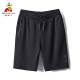 Scarecrow (MEXICAN) shorts men's casual loose sports beach pants men's summer quick-drying straight-leg shorts 0233 black XL