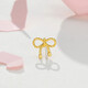 Trendy Acer bow pure gold 5G gold earrings, light luxury and fashionable birthday gift for girlfriend, priced at about 0.5g per piece