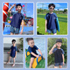 YouYou para niños trajes de baño para niños divididos medianos de tamaño mediano para niños de doble capa Bajas de baño Swimsuit de cinco piezas 33094 Azul 6xl