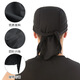 Yansitai Pirate Hat Headband Men's Head-Battle Sports Basketball Headband Summer Breathable Outdoor Riding Sunscreen Hip Hop Headband Black Single Size (Head Circle 54-60CM) [Tailband Adjustable/Four-needle Six-wire/Breathable and Comfortable]
