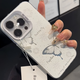 梵皓伊 ins高级感银色蝴蝶适用苹果15手机壳全包防摔iphone14promax保护套镂空镜头13pro/16硬女轻奢新款 银底tpu-镂空蝴蝶 iPhone 16pro