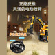 HAPPY GENERAL电动挖掘机儿童车可坐人玩具电动汽车男孩可挖土机大号大型工程车 普通版【电动+滑行】黄色