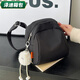 Yunluo Casual Nylon Stofftasche Frauen neue Volkswagen Schale Leicht und vielseitig große Kapazität Crossbody -Bag -Umhängetasche Schwarz mit Anhänger