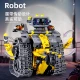 Ermiao programming robot intelligent electronic building blocks mechanical programming steam toy electric assembly remote control 3 in 1 boy 6 years old 7-9-10 years old children birthday gift three-variable programming robot + dinosaur 520 particles