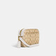Entrenador (entrenador) Moda femenina Moda de un solo hombro bolso Crossbody Bolsa de San Valentín Negoción Caki con blanco C9926IMDQC