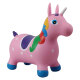 KAILIHONG [Same day and next day delivery] Children's rocking horse outdoor fitness jumping horse toy inflatable unicorn small wooden horse painted pink