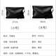 South Young Herren Handtasche echte Leder -Herrenbeutel große Kapazität Kupplung Handtasche Doppel Clip -Tasche Business Casual Mode Umschlagbeutel Schwarz klein