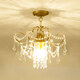 
Oroden 2025 new European crystal chandeliers American light luxury aisle light corridor balcony lamp entrance staircase cloakroom 9885 large-scale hanging + three-color light bulb