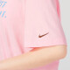 耐克（NIKE）短袖女装2025夏季运动服时尚宽松透气圆领休闲上衣半袖T恤  FJ7714-690粉色 XL