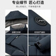 Wirpta高端品牌羽绒服男士短款2024冬季新款连帽可拆卸鹅绒商务休闲外套 9757黑色 M 170/88A