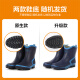 Very good (JollyWalk) water shoes men's rain boots low-top water boots car wash fishing rain boots waterproof overshoes rubber shoes dark blue 42