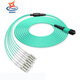 辉宏时代 光纤跳线MPO-MPO/LC/FC8芯12芯24芯OM4万兆多模40G/100G/200G/400G一分四光模块跳纤MTP集束光缆 MPO-LC8芯（OM3） 1米