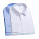 Da Yang Chuangshi Shirt Herrenhemd Herren-Langsalz weiße Hemdgeschäftsfarbe Atmungshemd mit mittleren und jungen Besatzung 687 Blau flacher Langarm 41