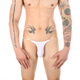 Clevere -Menmode -Männer unsichtbarer Tanga Tanga Niedrige Taille unsichtbare Dessous transparentes Gürtel sexy 1 schwarz l (73,5-80 cm)