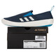 Adidas official men's shoes, new sports shoes, low top shoes, one-piece, lazy shoes, fashionable trendy canvas shoes, casual shoes, sea blue/shelf design 42